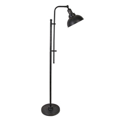 Metal 61" Dome Shade Floor Lamp, Black - Kd