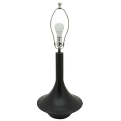 26"H Cone Table Lamp, Black