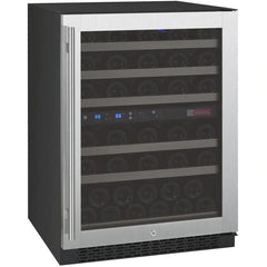 Allavino 24" Wide FlexCount II Tru-Vino 56 Bottle Dual Zone Stainless Steel Right Hinge Wine Refrigerator (VSWR56-2SR20)