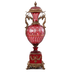 Homey Design Luxury Hd-180083 - Ruby Palace Vase-Iron Home Concepts