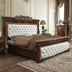 Homey Design Luxury Hd-1803 - Ck Bed-Iron Home Concepts