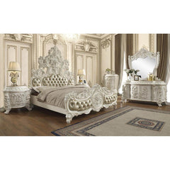 Homey Design Luxury Hd-1806 - Ck 5Pc Bedroom Set-Iron Home Concepts