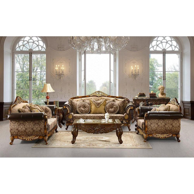 Homey Design Luxury Hd-26 - 3Pc Sofa Set-Iron Home Concepts