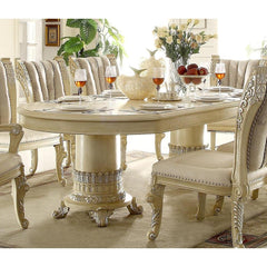 Homey Design Luxury Hd-5800 - 9Pc Dining Table Set-Iron Home Concepts