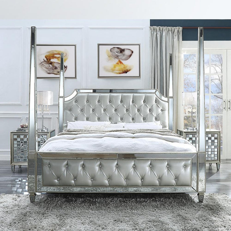 Homey Design Luxury Hd-6001 - Ck Bed-Iron Home Concepts