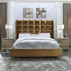 Homey Design Luxury Hd-6065 - Ek Bed-Iron Home Concepts