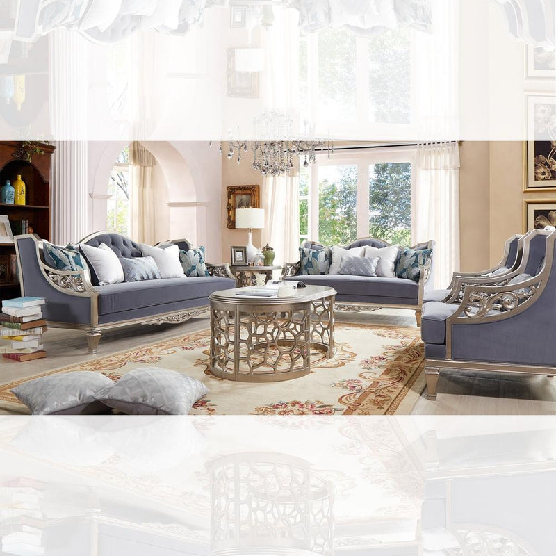 Homey Design Luxury Hd-701 - 3Pc Sofa Set-Iron Home Concepts