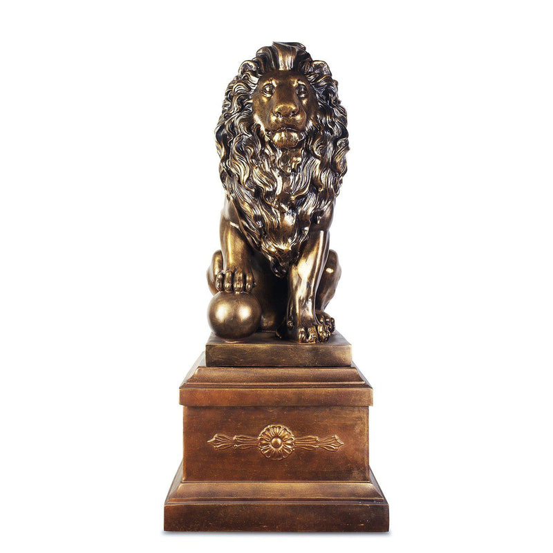 Homey Design Luxury Hd-71158 - Lion With Left Ball-Iron Home Concepts