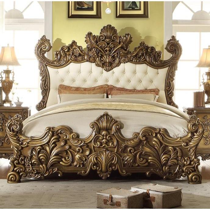 Homey Design Luxury Hd-8008 - Ck Bed-Iron Home Concepts