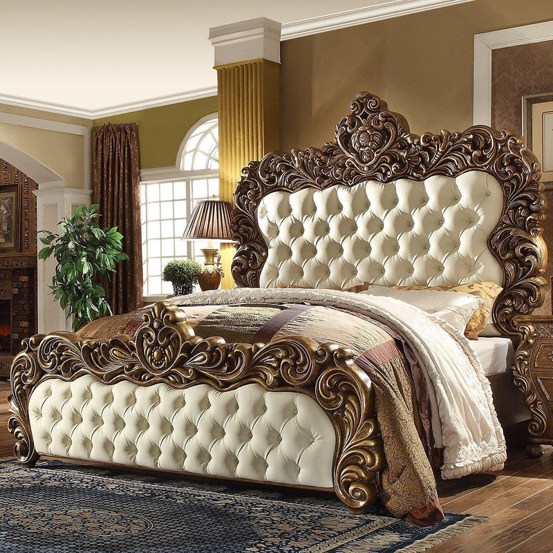 Homey Design Luxury Hd-8011 - Ek Bed-Iron Home Concepts