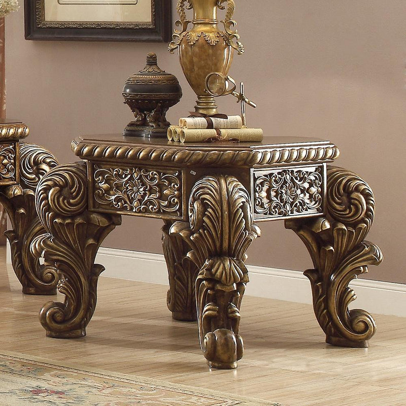 Homey Design Luxury Hd-8011 - End Table-Iron Home Concepts