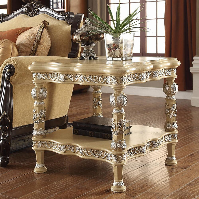 Homey Design Luxury Hd-8015 - End Table-Iron Home Concepts