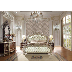 Homey Design Luxury Hd-8017 - Ck 5Pc Bedroom Set-Iron Home Concepts