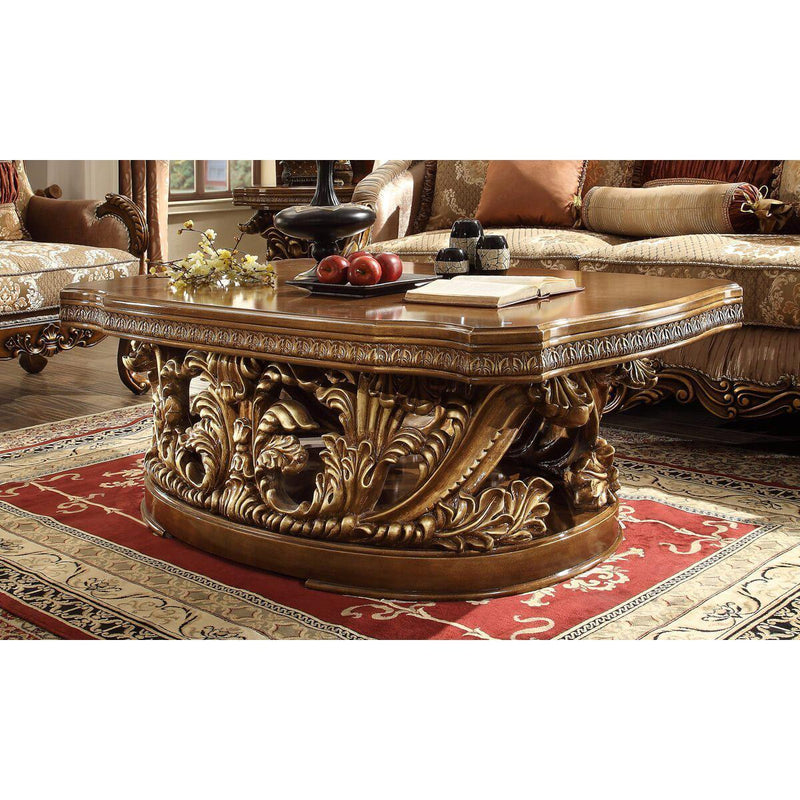 Homey Design Luxury Hd-8018 - 3Pc Coffee Table Set-Iron Home Concepts