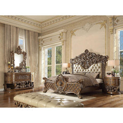 Homey Design Luxury Hd-8018 - Ek 5Pc Bedroom Set-Iron Home Concepts