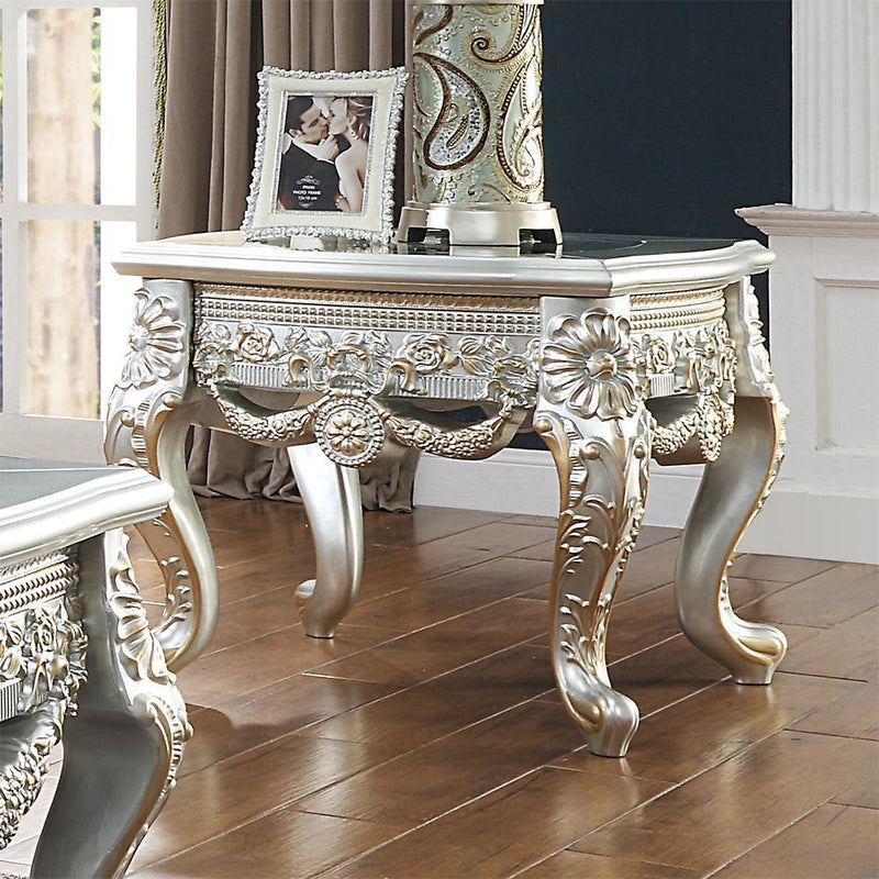 Homey Design Luxury Hd-905 S - End Table-Iron Home Concepts