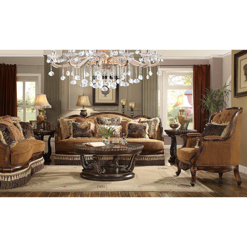 Homey Design Luxury Hd-9344 - 3Pc Sofa Set-Iron Home Concepts