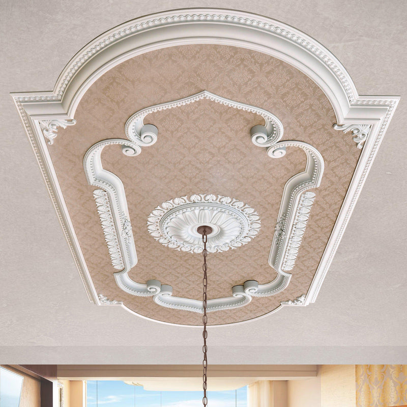 AFD Home Blanco Rectangular Chandelier Ceiling Medallion 94 inches