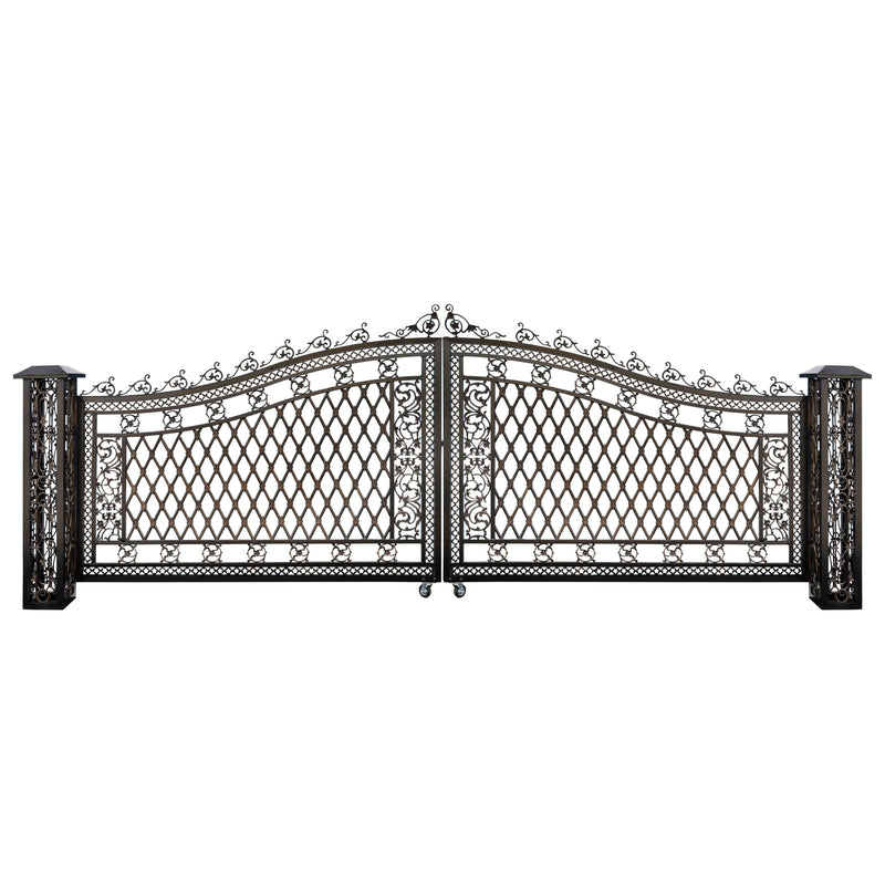 AFD Home Bridgeton Moore Aluminum Wide Driveway Gate (KIT)