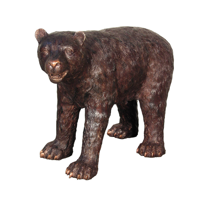 AFD Home Bronze American Black Baby Bear Standing 36 Inches Long