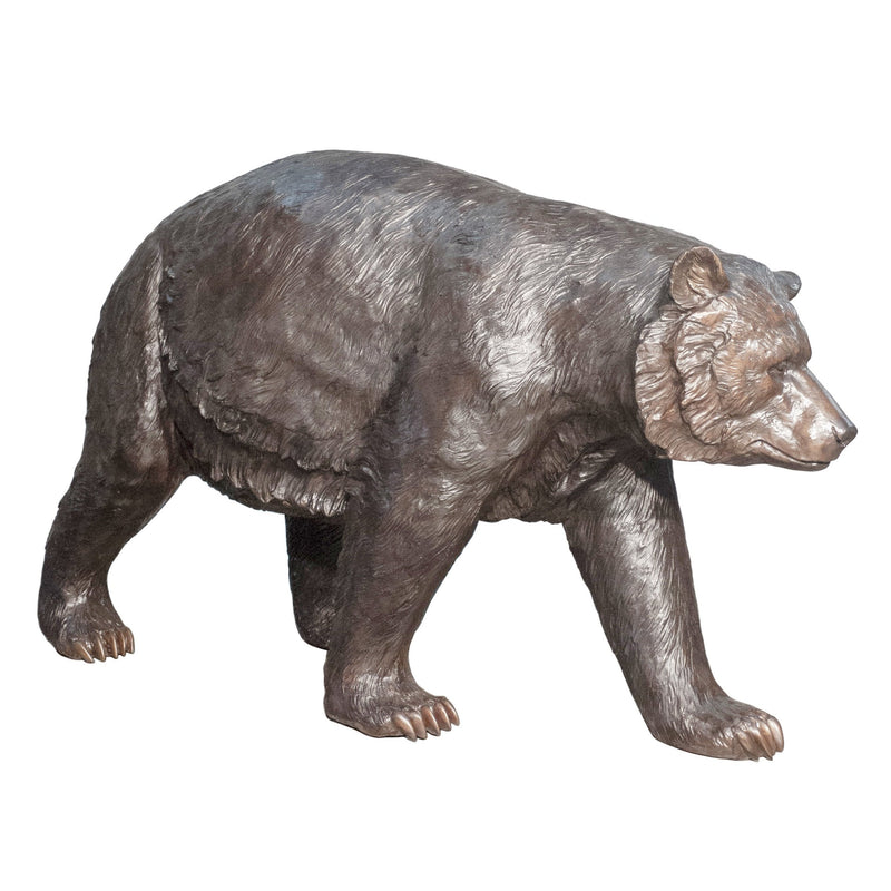 AFD Home Bronze American Black Papa Bear Standing 65 Inches Long