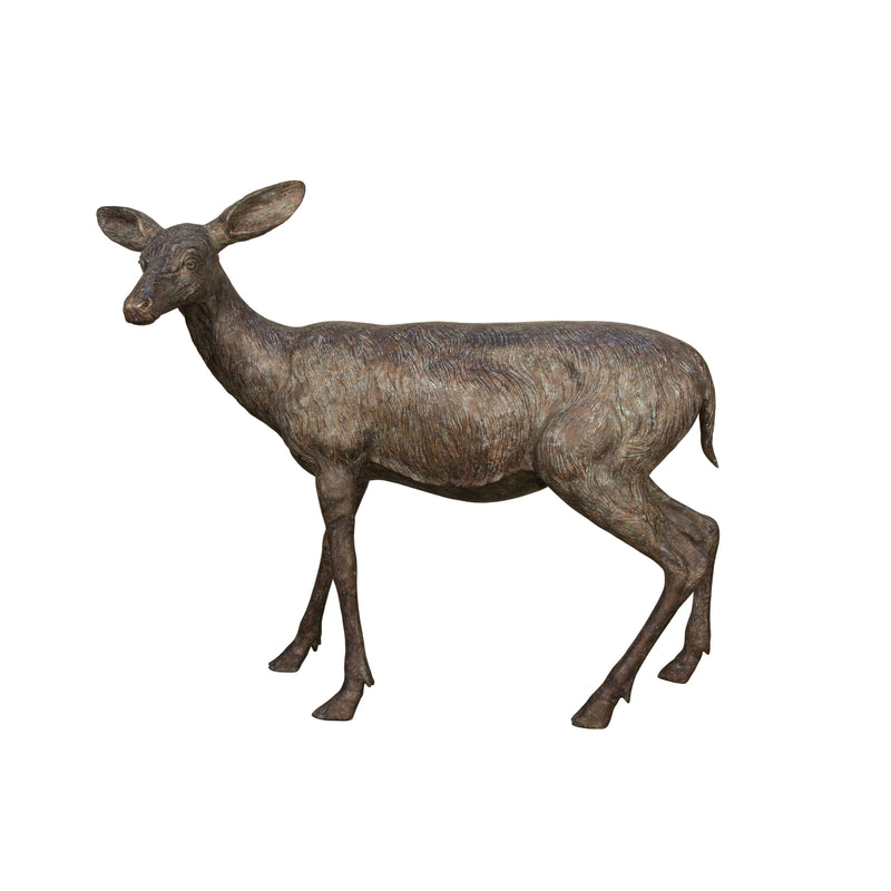 AFD Home Bronze Doe Standing 57 Inches Long