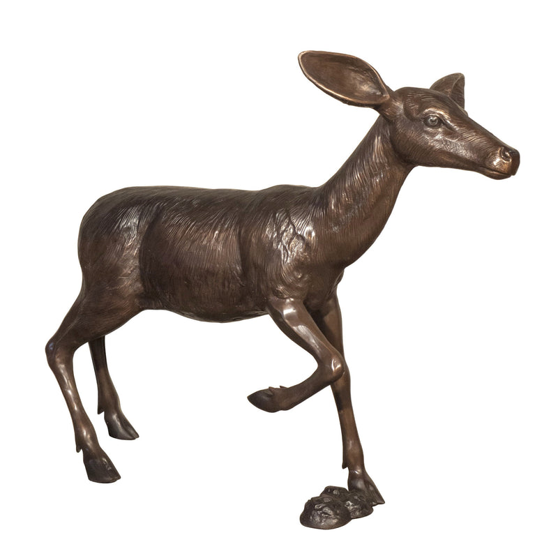 AFD Home Bronze Fawn Standing 47 Inches Long