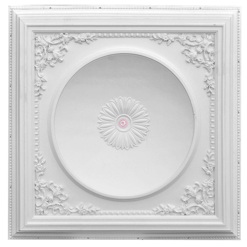 AFD Home Elegant Large Dome Ceiling Medallion 64 Inch Square