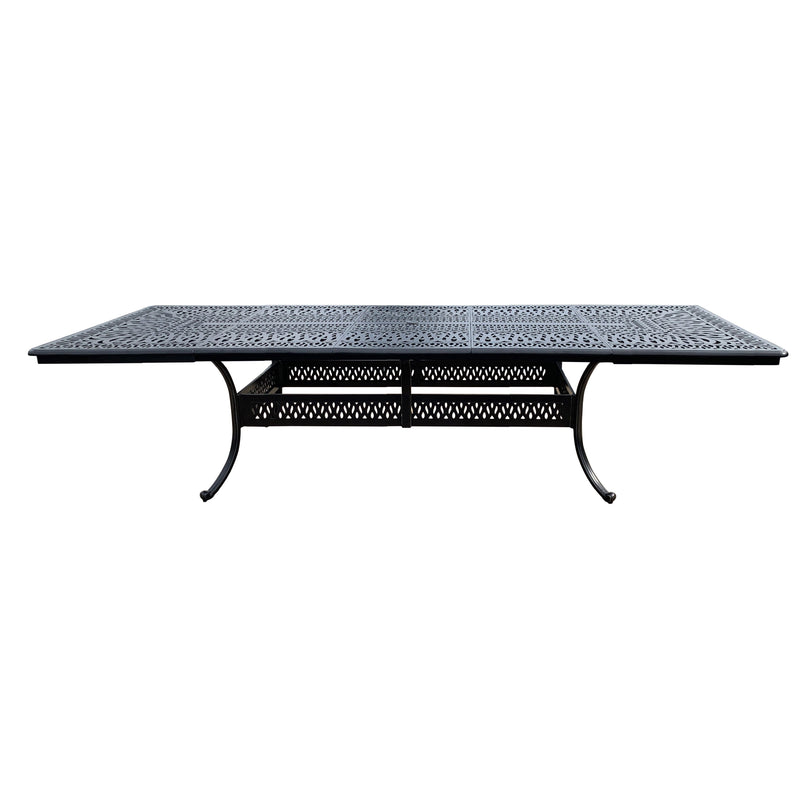 AFD Home Elisabeth 132X48 Aluminum Rectangular Extension Table