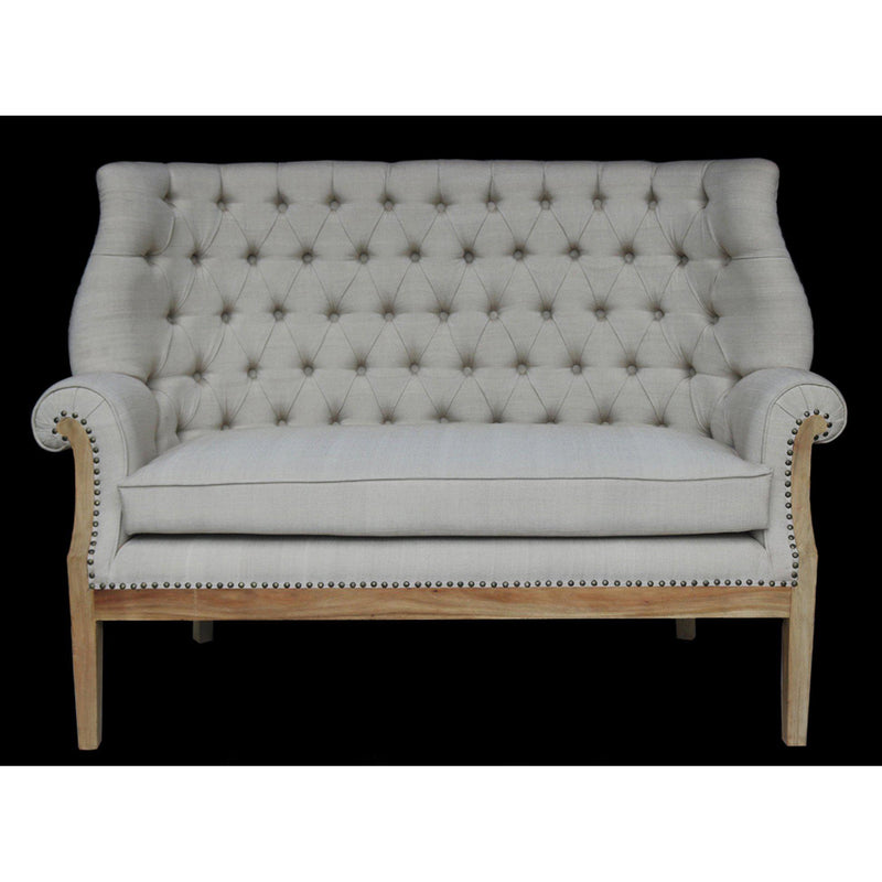 AFD Home Farmhouse High Back Settee