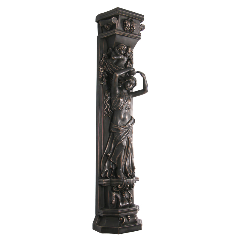 AFD Home Imperial Bronze Lady Pilaster Bowl