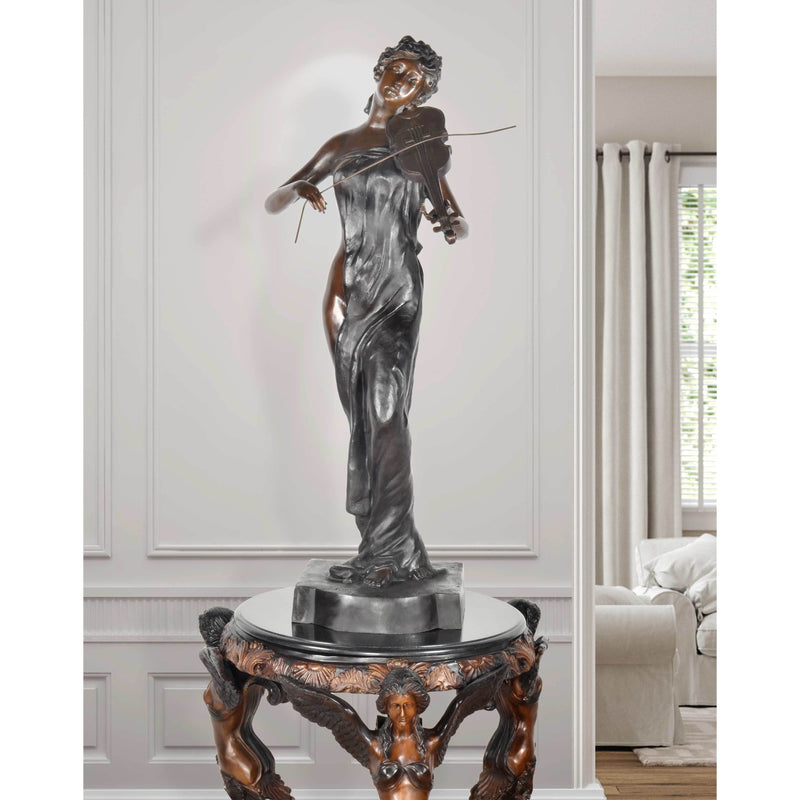 AFD Home Lady Playing Violin 49 Inch Tall