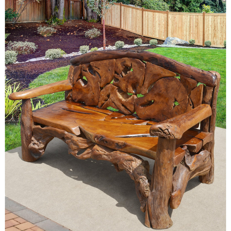 AFD Home Large Teak Bench