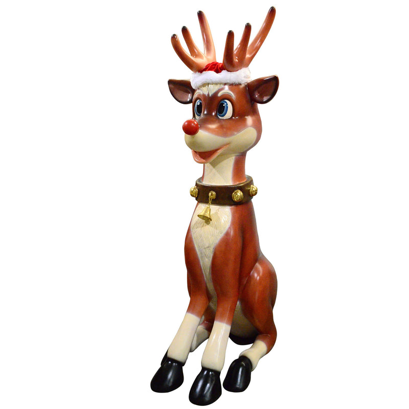 AFD Home Majestic Funny Reindeer 7ft