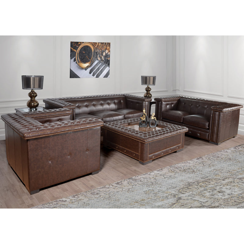 AFD Home Micro Leather Bench Sofa Set of 3 (KIT)