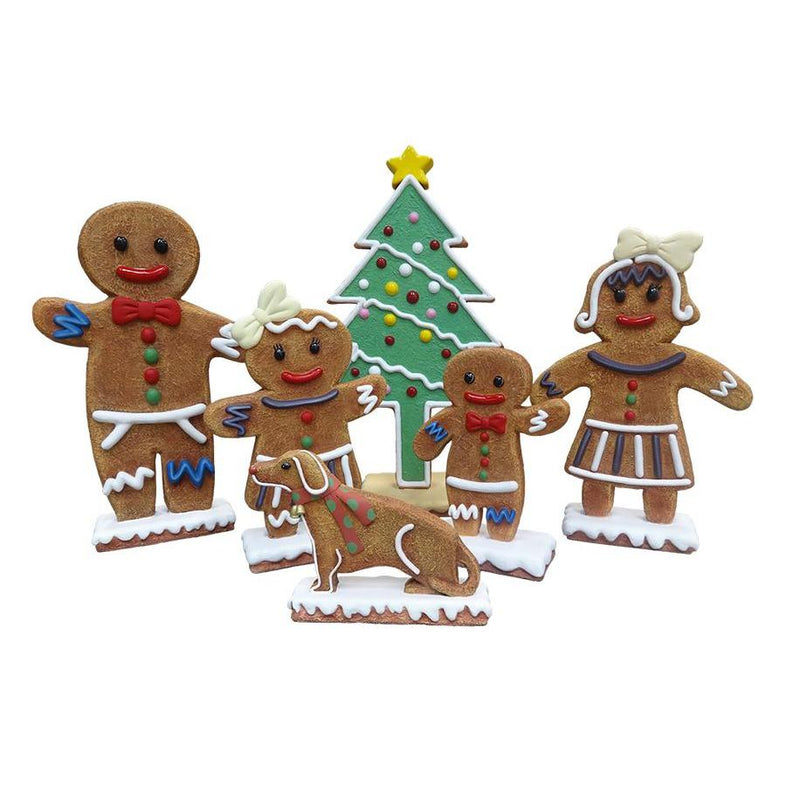 AFD Home Mini Gingerbread Family Set of 6 (KIT)