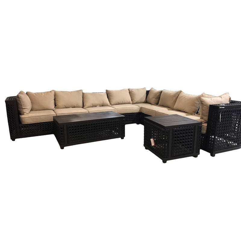 AFD Home Monterey Ultimate Outdoor Sectional Set of 8 (KIT)