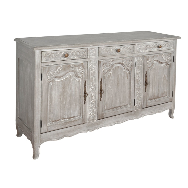 AFD Home Mystique Gray French Country Buffet