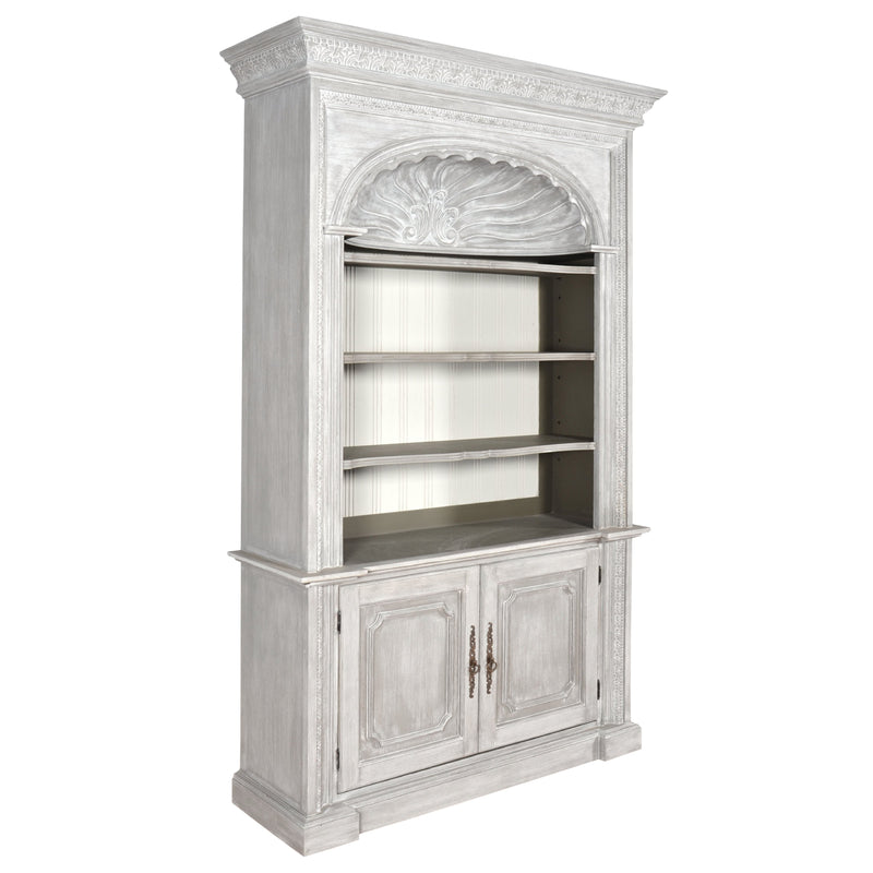 AFD Home Mystique Gray Shell Library Bookcase