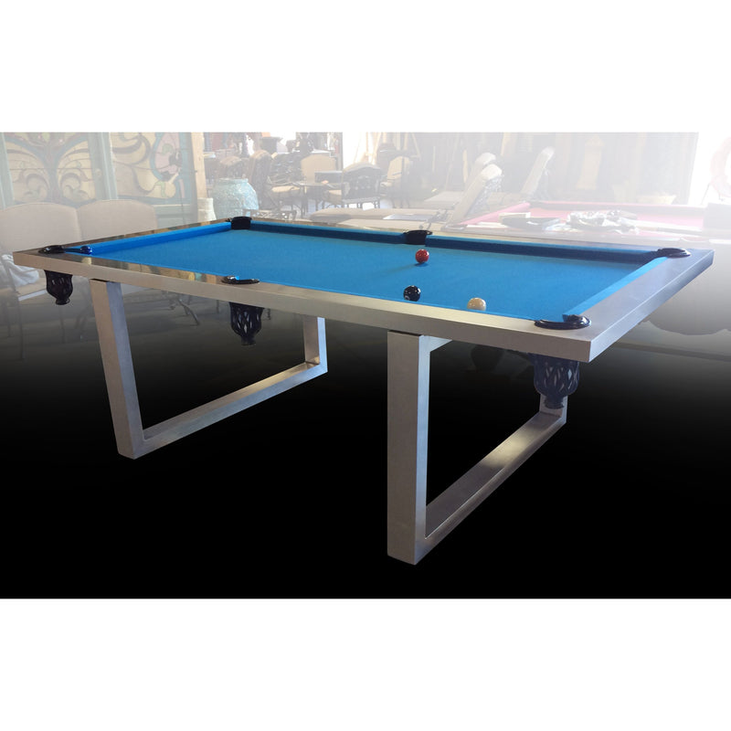 AFD Home New Modern Stainless Steel Pool Table Indoor/ Outdoor