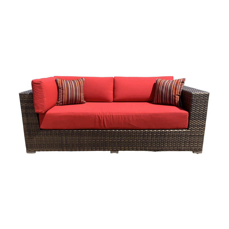 AFD Home Panorama Red 2 Seater Sofa with Cushion