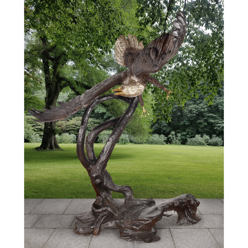 AFD Home Spectacular Eagle on Tree 83 Inch Wide