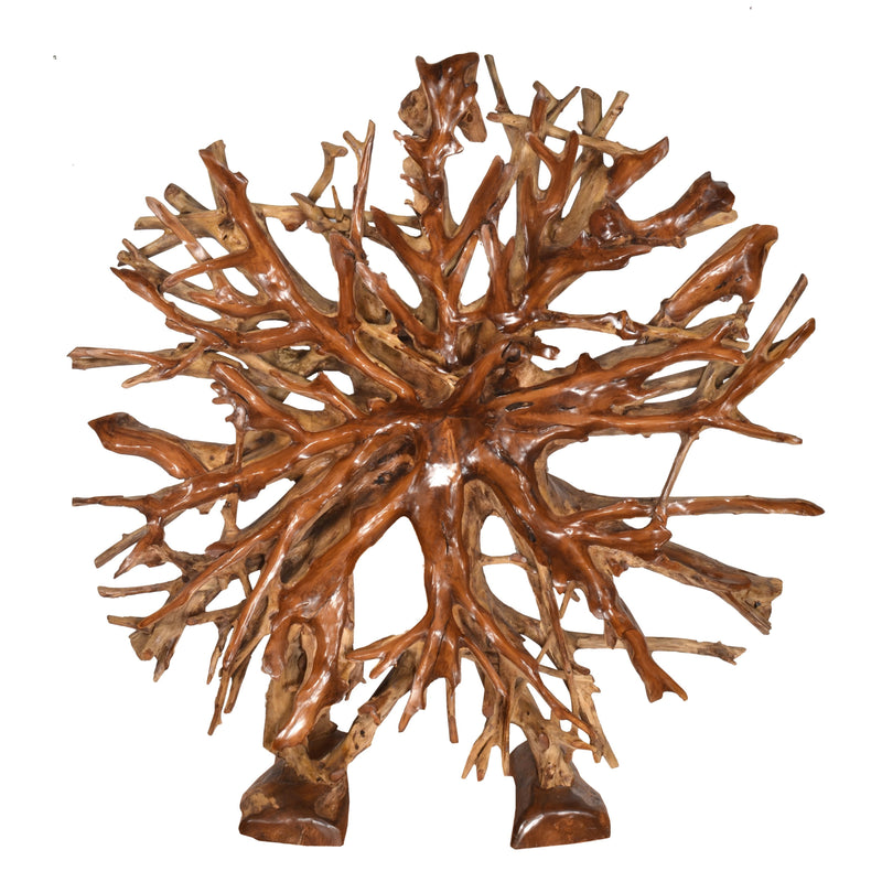 AFD Home Teak Root Architectural Piece with Stand B