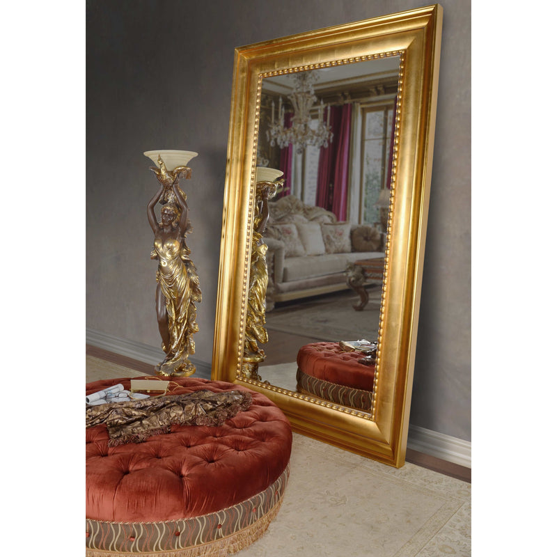 AFD Home The Mammoth Wood Mirror Gold Leaf