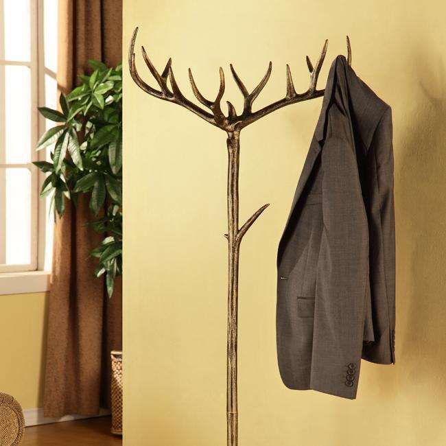 Antler coat best sale rack stand