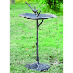 Bird & Twig Sundial Birdbath-Iron Home Concepts