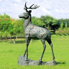 Deer Forest Prince Garden Sculpture-Iron Home Concepts