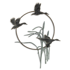 Duck Trio Garden Wall Hanging-Iron Home Concepts