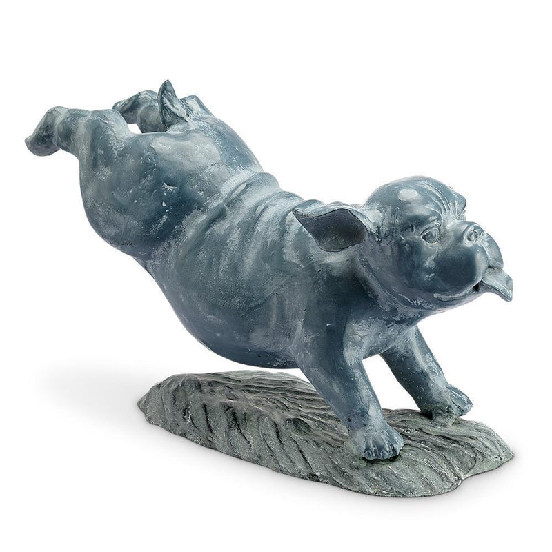 Fetch! Garden Bulldog Sculpture-Iron Home Concepts