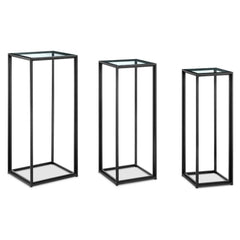 Gallery Iron & Glass Display Stands Set of 3-Iron Home Concepts